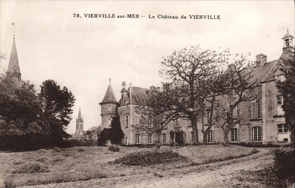 VIERVILLE sur-MER — O Castelo de VIERVILLE — editor Le Gallois, n°78 - Frente