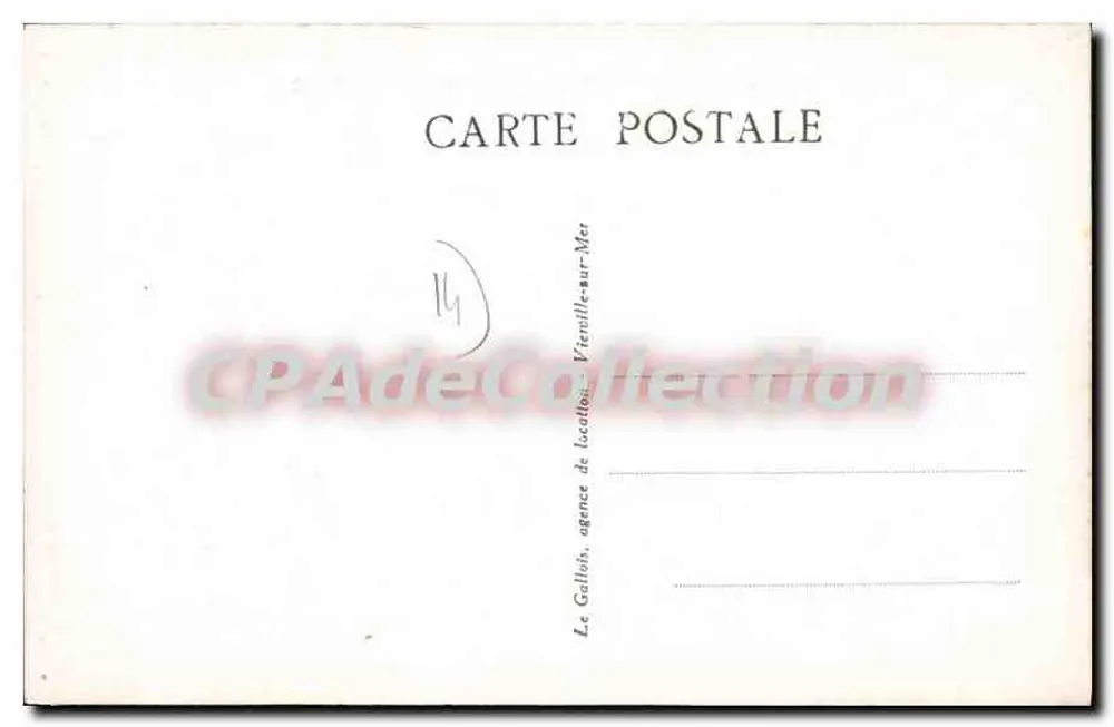 VIERVILLE sur-MER — O Castelo de VIERVILLE — editor Le Gallois, n°78 - Verso