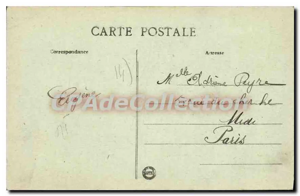 Arromanches — A dique em um dia de tempestade — editor desconhecido, n° 60 - Verso
