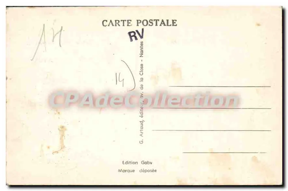 Riva-Bella-Ouistreham (Calrados) — Die Strandpromenade — Gaby - Rückseite