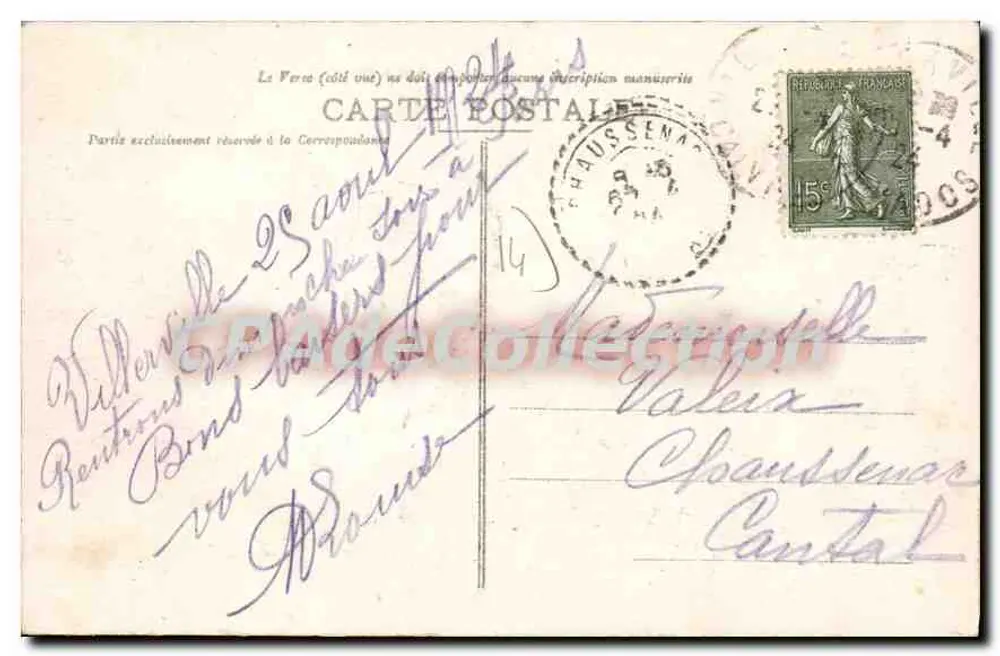 Viller ville - A Praia com maré alta - Éd. A. Bata n°81 - Verso