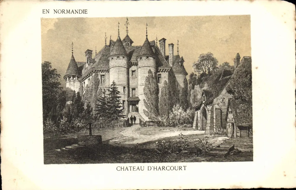Kasteel van Harcourt — Normandië — Uitgave Artisanat SUPRA, Parijs - Voorkant