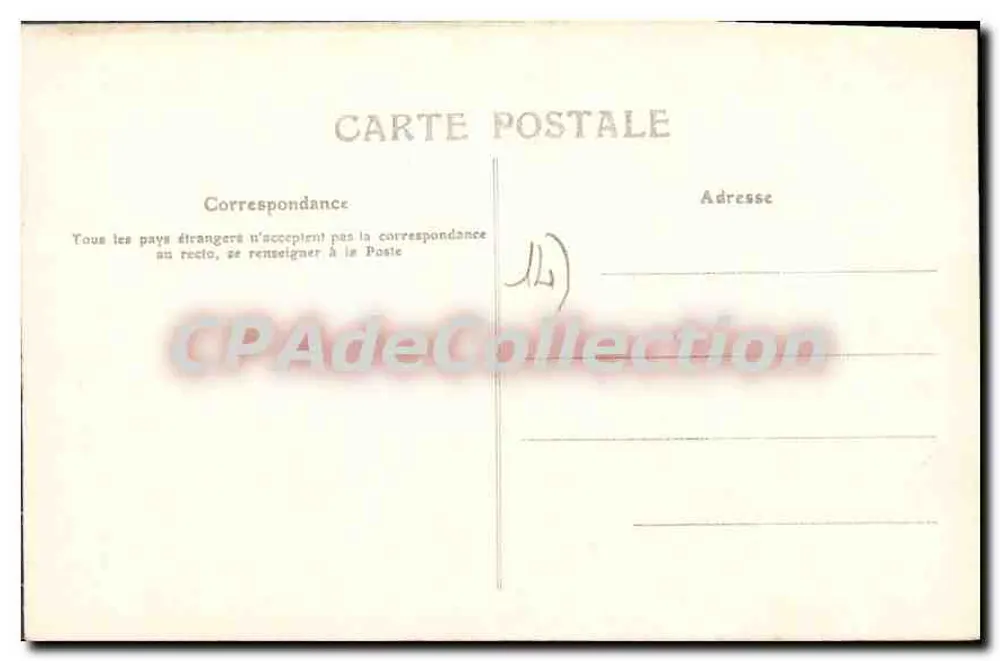CAEN - Hotel de Than — n° 164 — editor não visível - Verso