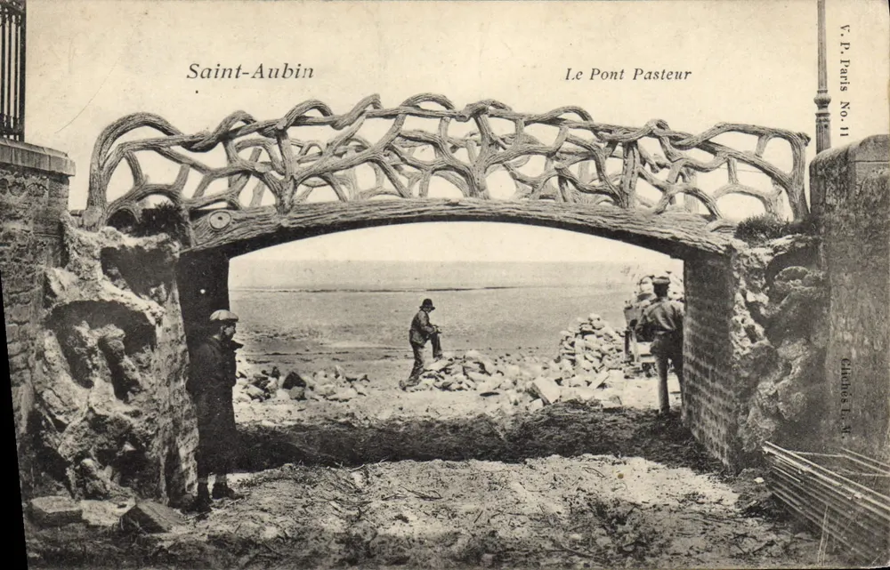 Saint-Aubin — O Ponte Pasteur — V.P. Paris No. 11 - Frente