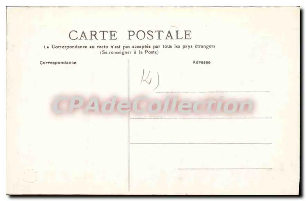 Caen - O Canal da Orne e a Passarela, Caserna Hamelin — n° 100 - Verso