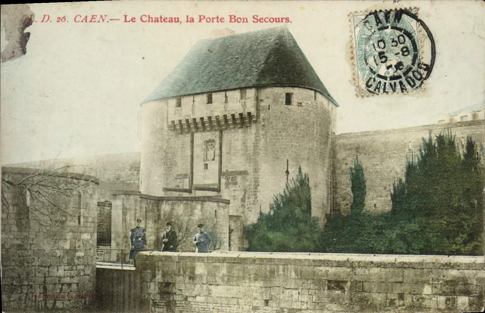 Caen — O Castelo, a Porta Bon Secours — C.D. 26 - Frente