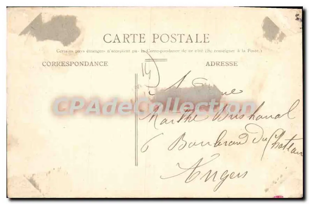 Caen — O Castelo, a Porta Bon Secours — C.D. 26 - Verso