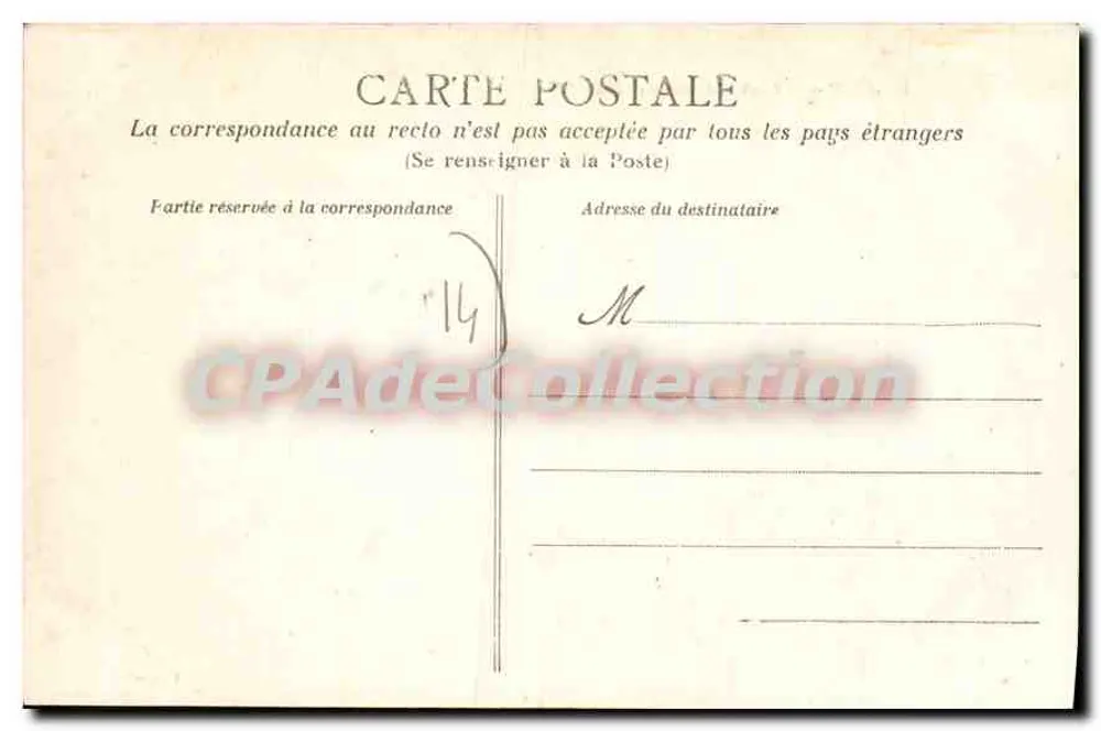 Caen — Il Liceo e la statua di Luigi XIV — Collezione AD - Verso