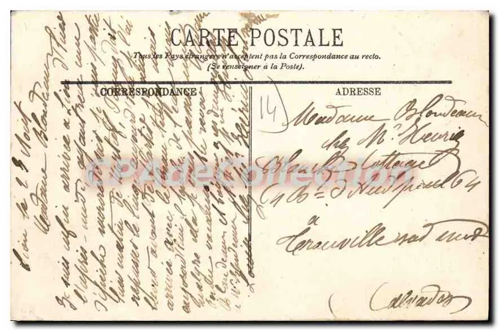 Lion-sur-Mer — As Falésias — LL. - Verso