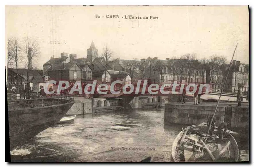 CAEN - A entrada do porto — Novas Galerias, Caen - Frente
