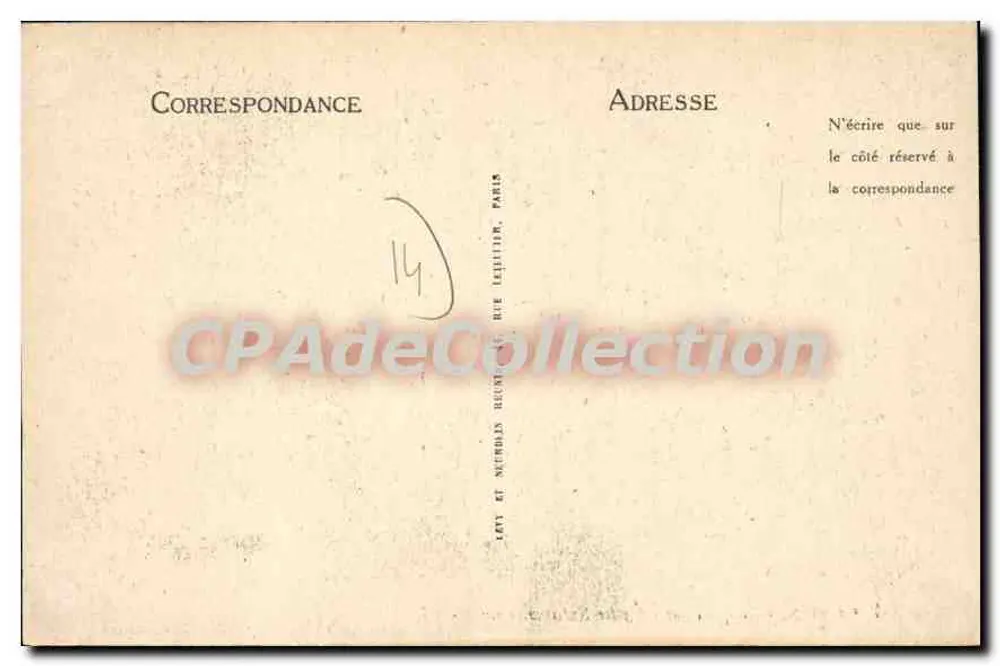 Caen - O Liceu e a Igreja de São Etienne - LL, n°147 - Verso
