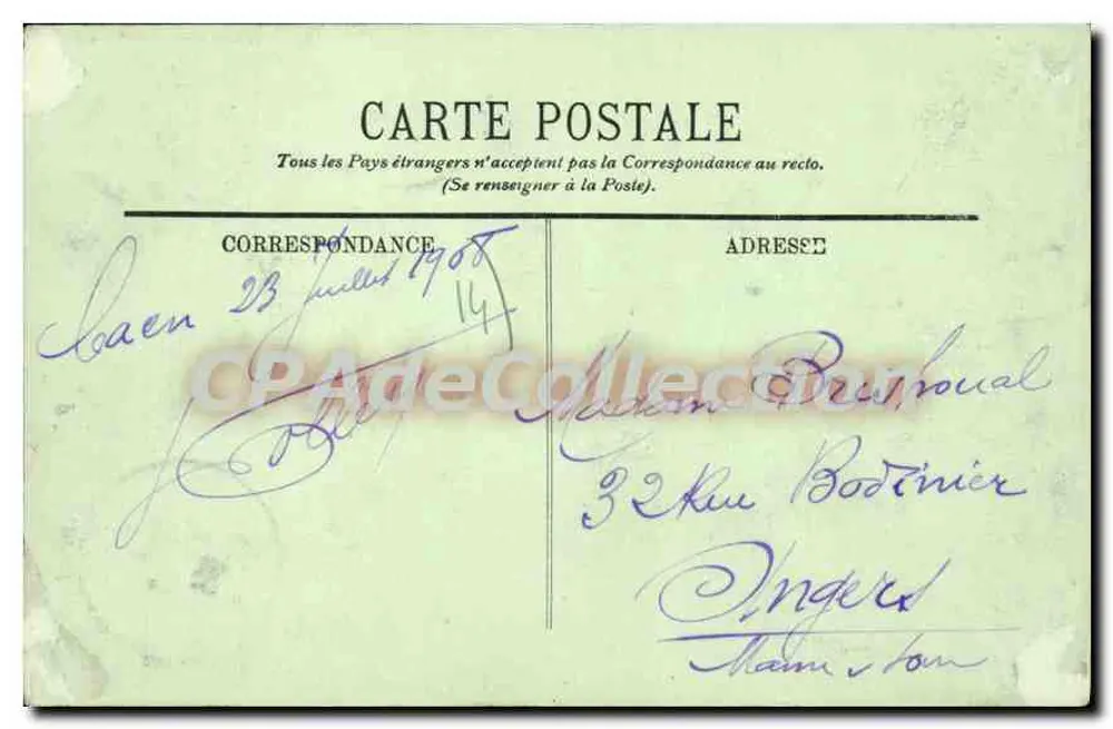 Caen — Die Leroy-Turm und der Glockenturm Saint-Pierre — LL, Nr. 57 - Rückseite