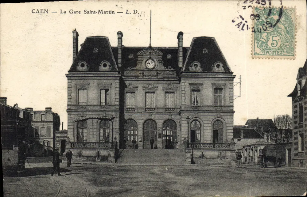Caen — De Station Saint-Martin — L.D. - Voorkant