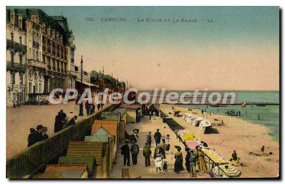 Cabourg — A Bigue e a Praia — LL. — 180 - Frente