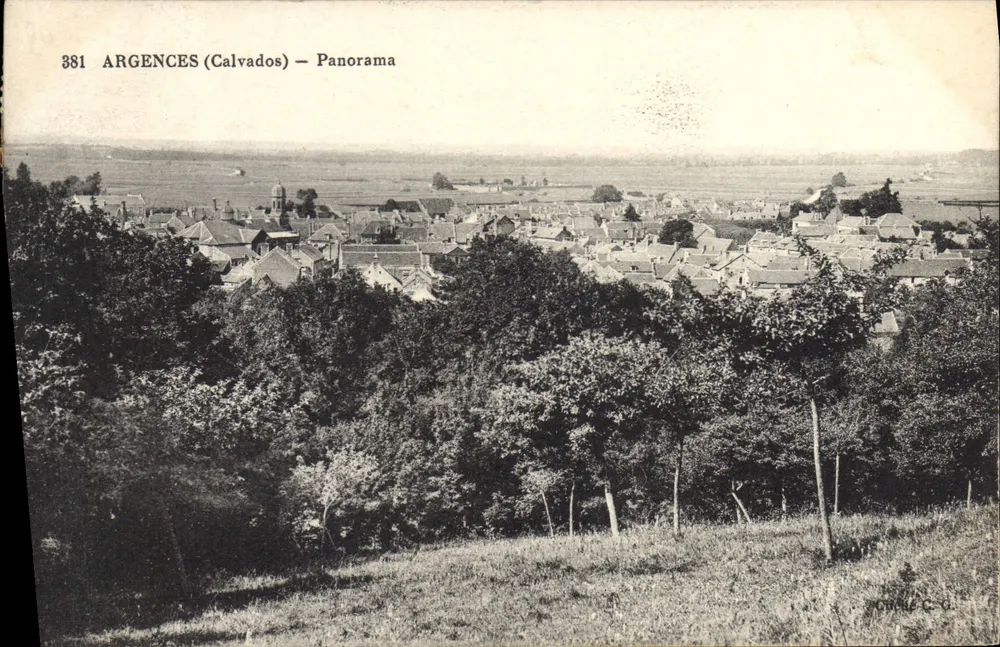 Argences (Calvados) — Panorama — Porel C.G. n°381 - Frente