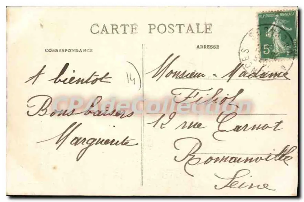 Argences (Calvados) — Panorama — Porel C.G. n°381 - Verso