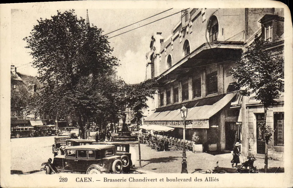 Caen — Brauerei Chandivert und Boulevard des Alliés — Verlag nicht sichtbar, n° 289 - Vorderseite