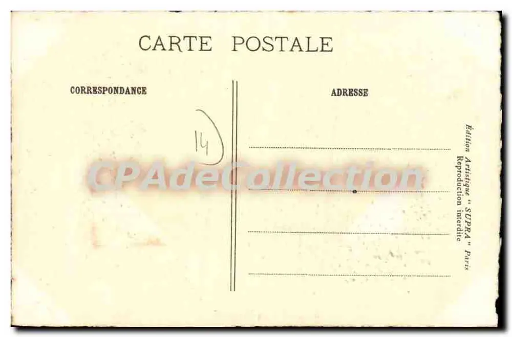 Schloss Mésnil-Guillaume — 17. Jahrhundert — Édition Artistique SUPRA Paris - Rückseite
