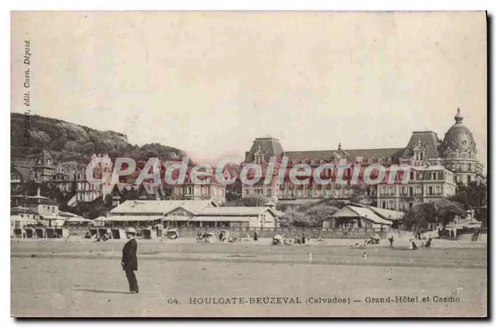 Houlgate-Beuzeval (Calvados) — Grand-Hôtel und Casino — herausgegeben von Dépoté, Caen - Vorderseite