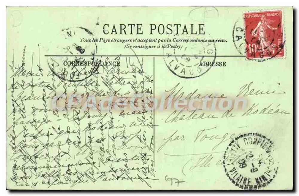 Cabourg — A Terrasse do Kursaal — LL. — n°27 - Verso