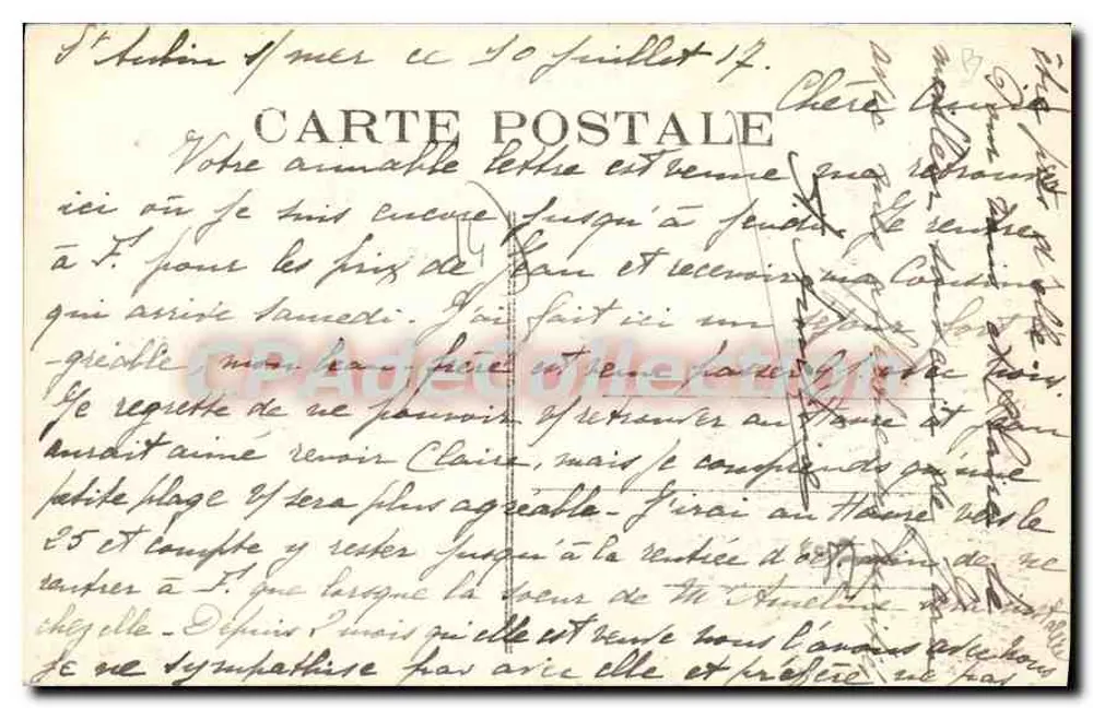 Saint-Rubin-s-Mer — Ball-Trapp und Casino — A. Delaunay, Foto-Verlag - Rückseite