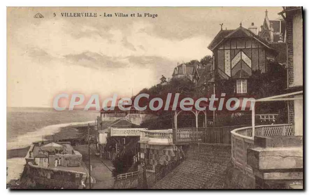 Villerville - As Villas e a Praia — editor desconhecido, n° de série 5 - Frente