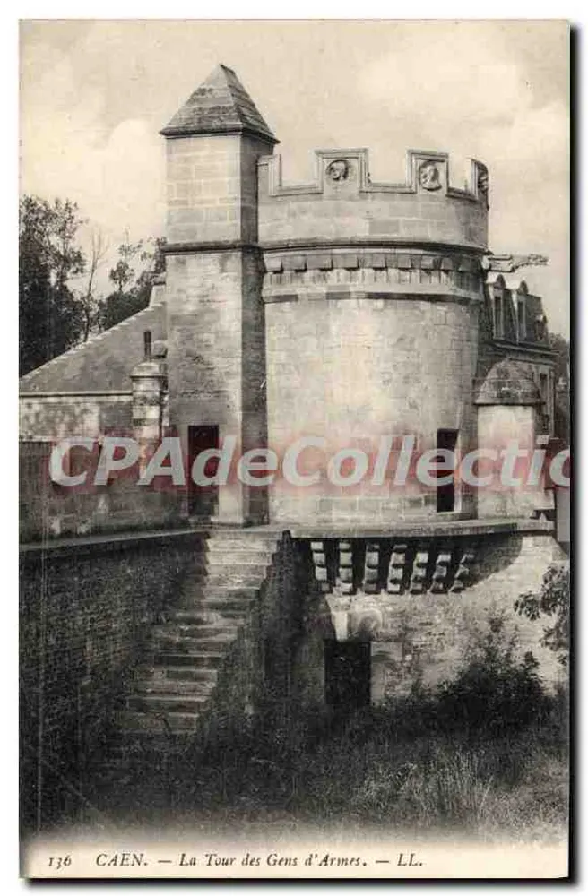 CAEN — La Torre de los Gens d'Armes — LL. — n° 136 - Anverso
