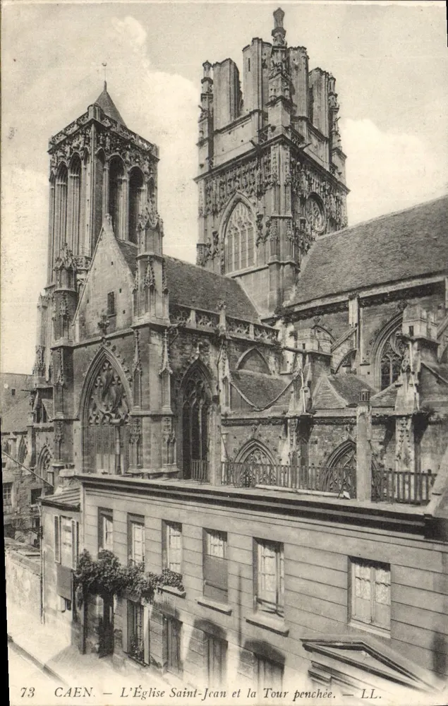 Caen — Die Kirche Saint-Jean und die schräge Turm — LL. n° 73 - Vorderseite