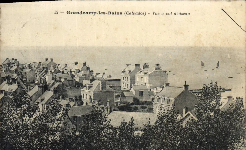 Grandcamp-les-Bains (Calvados) — Vogelperspektive — unbekannter Verleger, n° 32 - Vorderseite