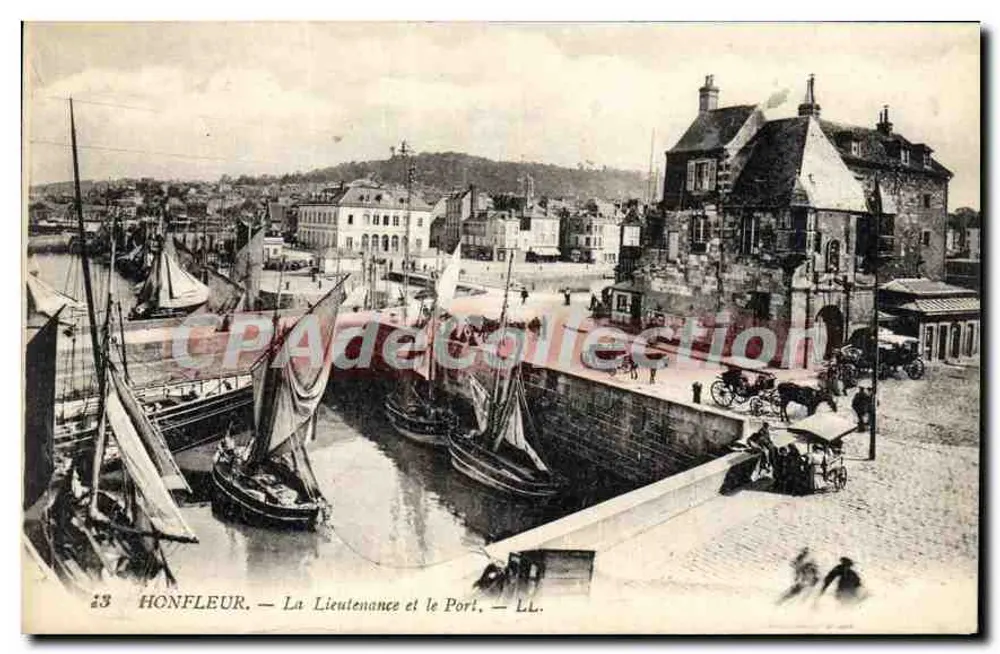 Honfleur — Die Lieutenant und der Hafen — LL. n°13 - Vorderseite