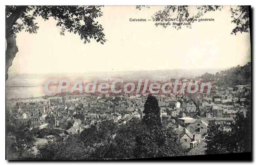 HONFLEUR — Vue générale prise du Mont Joff — Calvados - Recto