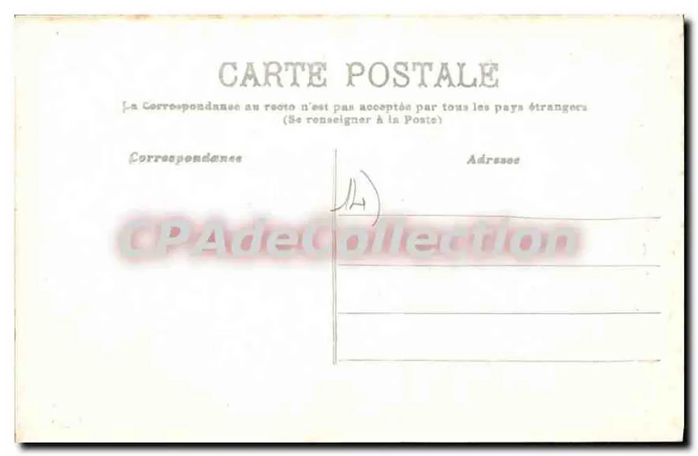 Caen — Das Rathaus und der Place de la République — Vintage Postcard/Antike Ansichtskarte Nr. 185 - Rückseite