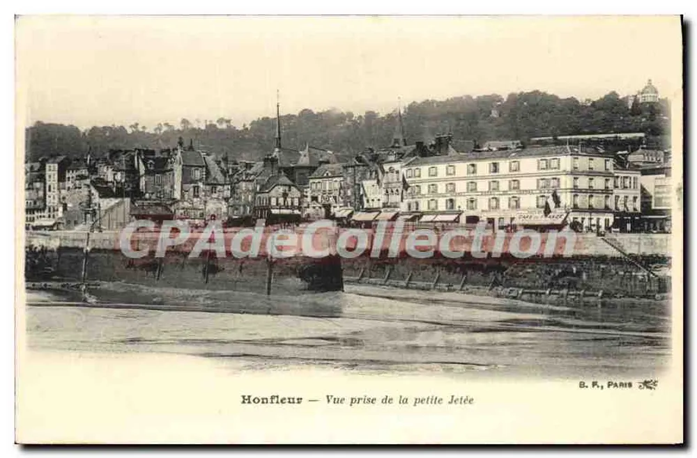 Honfleur — Uitzicht genomen vanaf de kleine kade — B. R., PARIS - Voorkant