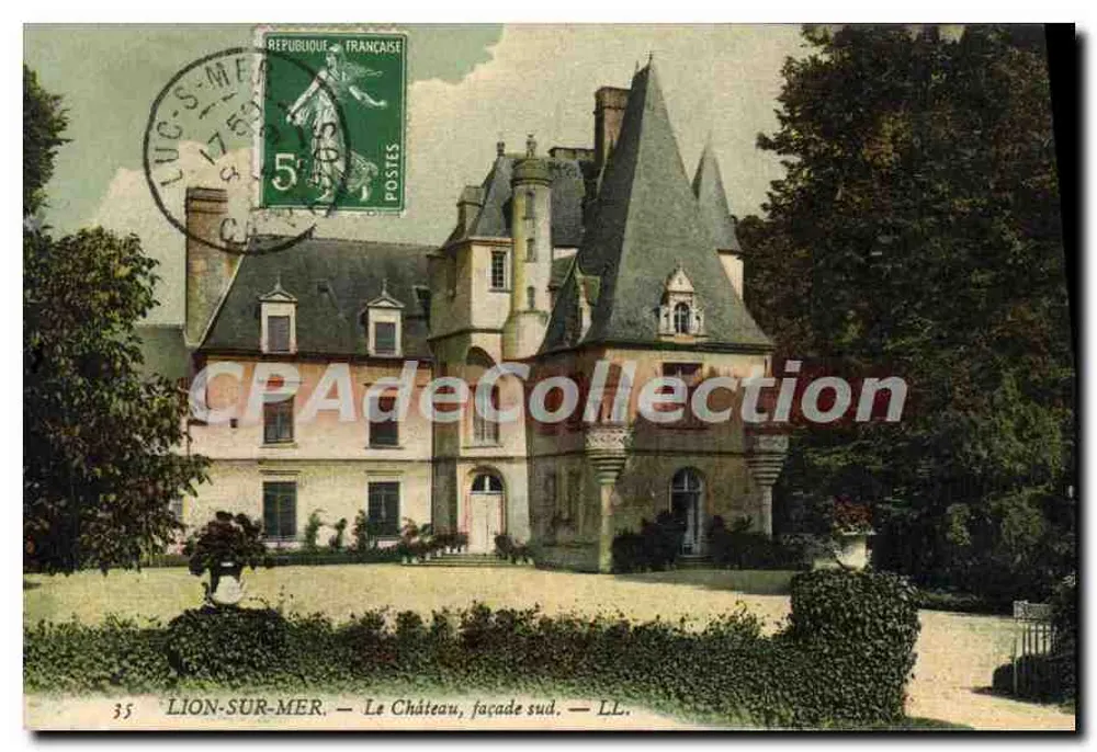 LION-SUR-MER — O Castelo, fachada sul — LL. - Frente