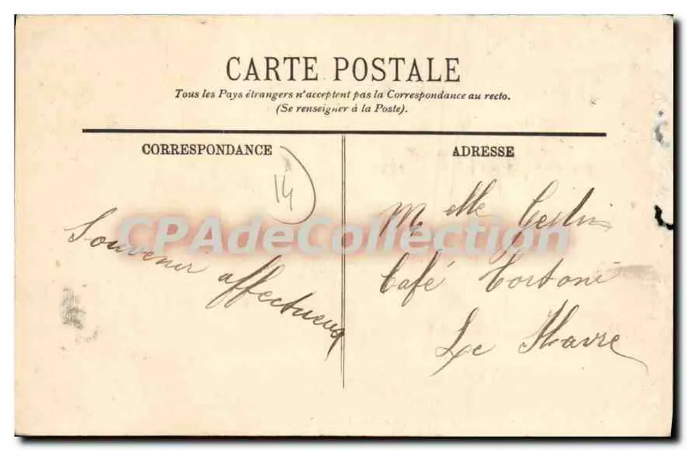 LION-SUR-MER — O Castelo, fachada sul — LL. - Verso