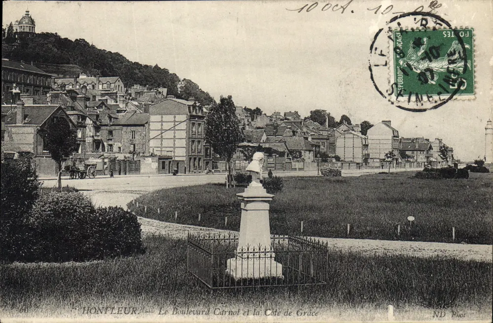 HONTLEUR — Boulevard Carnot und Côte de Grâce — ND Phot - Vorderseite