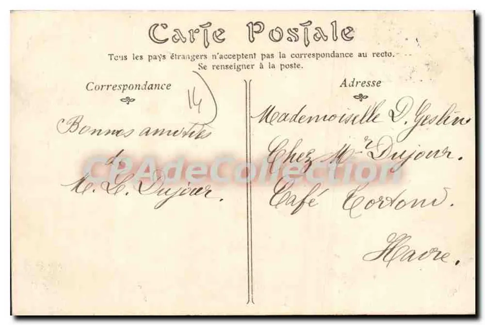 HONTLEUR — Boulevard Carnot und Côte de Grâce — ND Phot - Rückseite