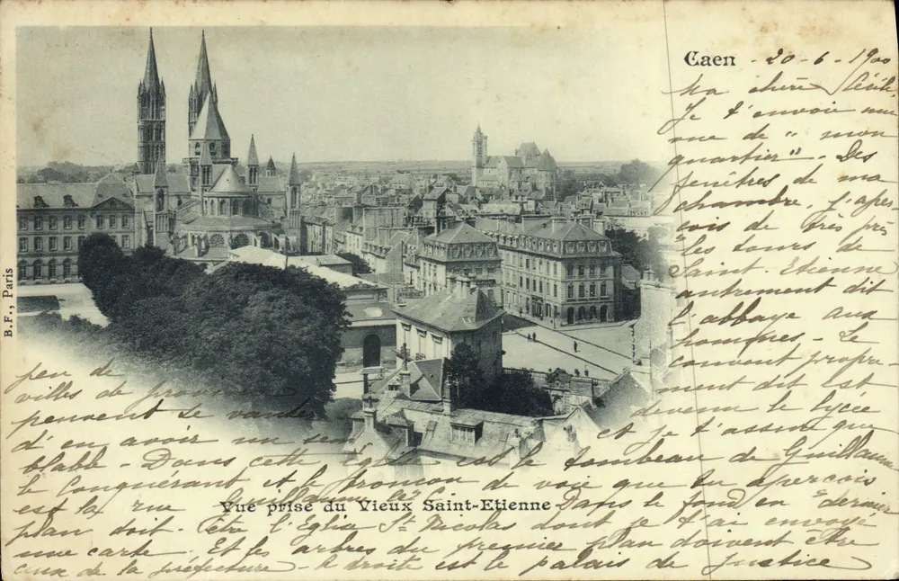 Aussicht vom alten Saint-Etienne — Caen — B.F., Paris - Vorderseite