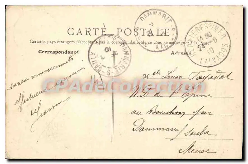 Bernières-sur-Mer (Calvados) — L'Église — B.R. Paris - Verso