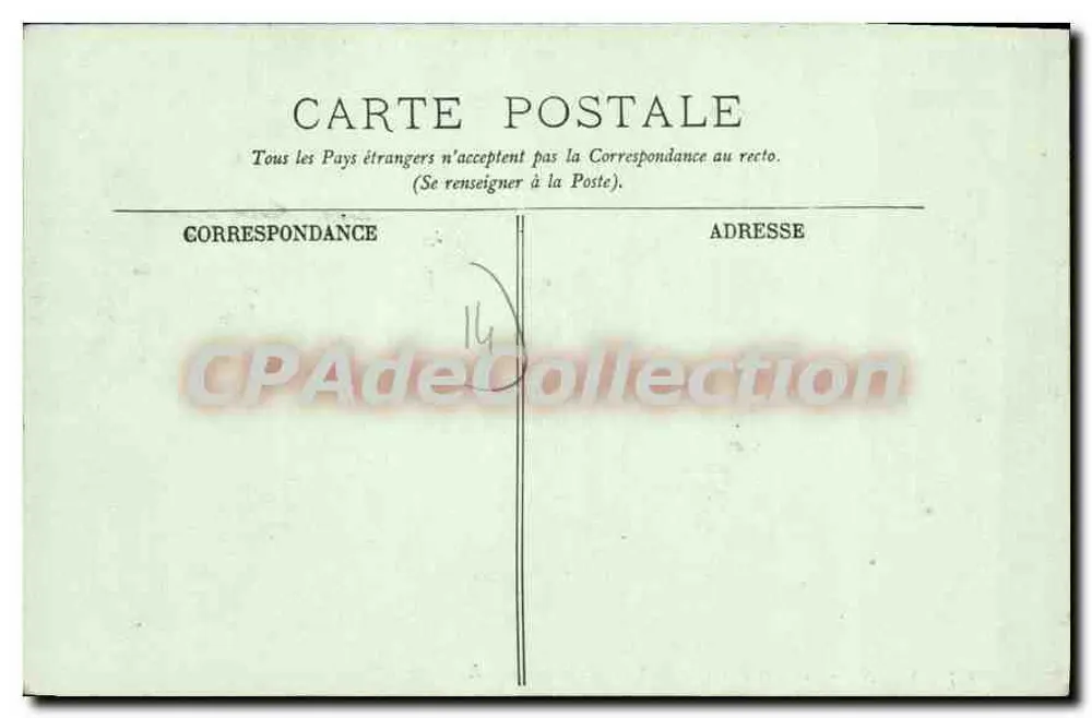 Caen — O Liceu e a Igreja de São Etienne — LL, n° 147 - Verso