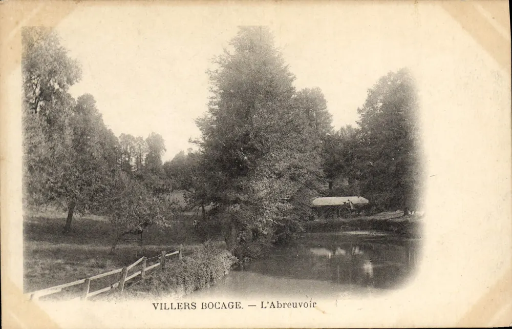 Villers Bocage — L'Abreuvoir — editor no identificado - Anverso