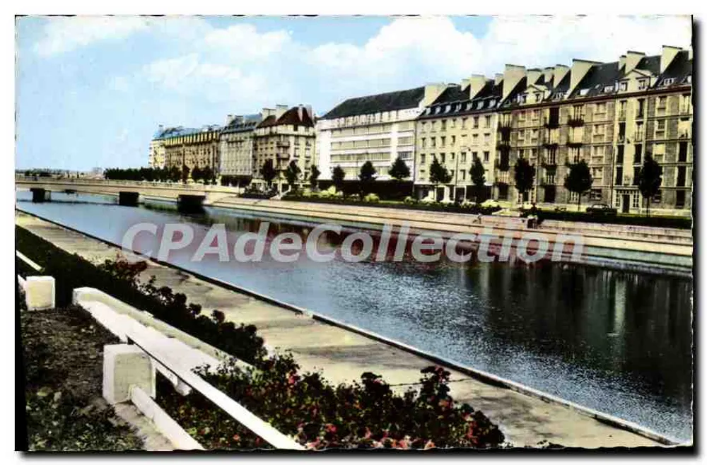 कैन के कैनाल का दृश्य — कैन (कैल्वाडोस) — CPAdeCollection - आगे