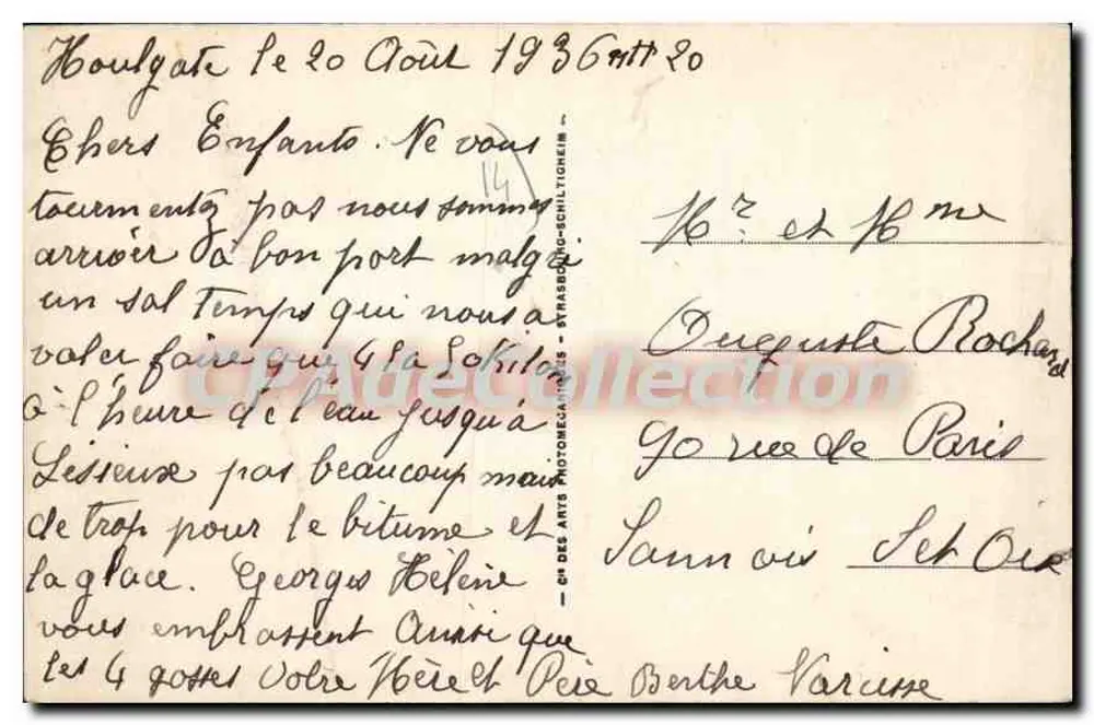Houlgate — Der Bois de Boulogue von der Strandseite gesehen — L.L. - Rückseite