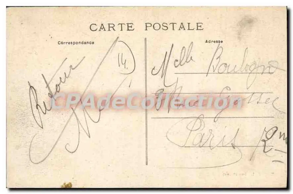 CAEN - Panorama tirado do Castelo — M. C. F. L., Issy (Seine) - Verso