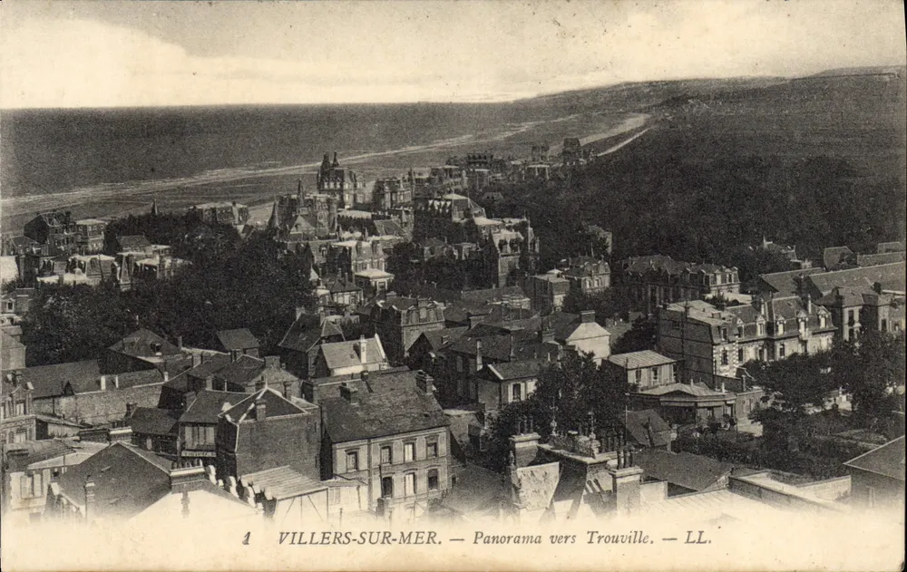 Villers-sur-Mer — Panorama nach Trouville — LL. - Vorderseite