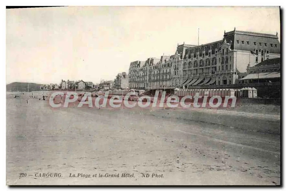 Cabourg — Die Strandpromenade und das Grand Hotel — ND Phot. - Vorderseite