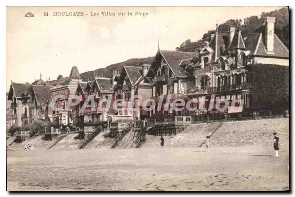 Houlgate - Le Ville sulla Spiaggia — Cartolina d'epoca deCollection, n°84 - Recto