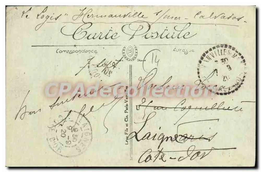 Lion-sur-Mer — Die Strände in Richtung Hermanville — L.L. n°37 - Rückseite