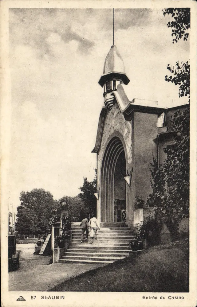 St-AUBIN — Entrada do Cassino — editor CPAdeCollection - Frente
