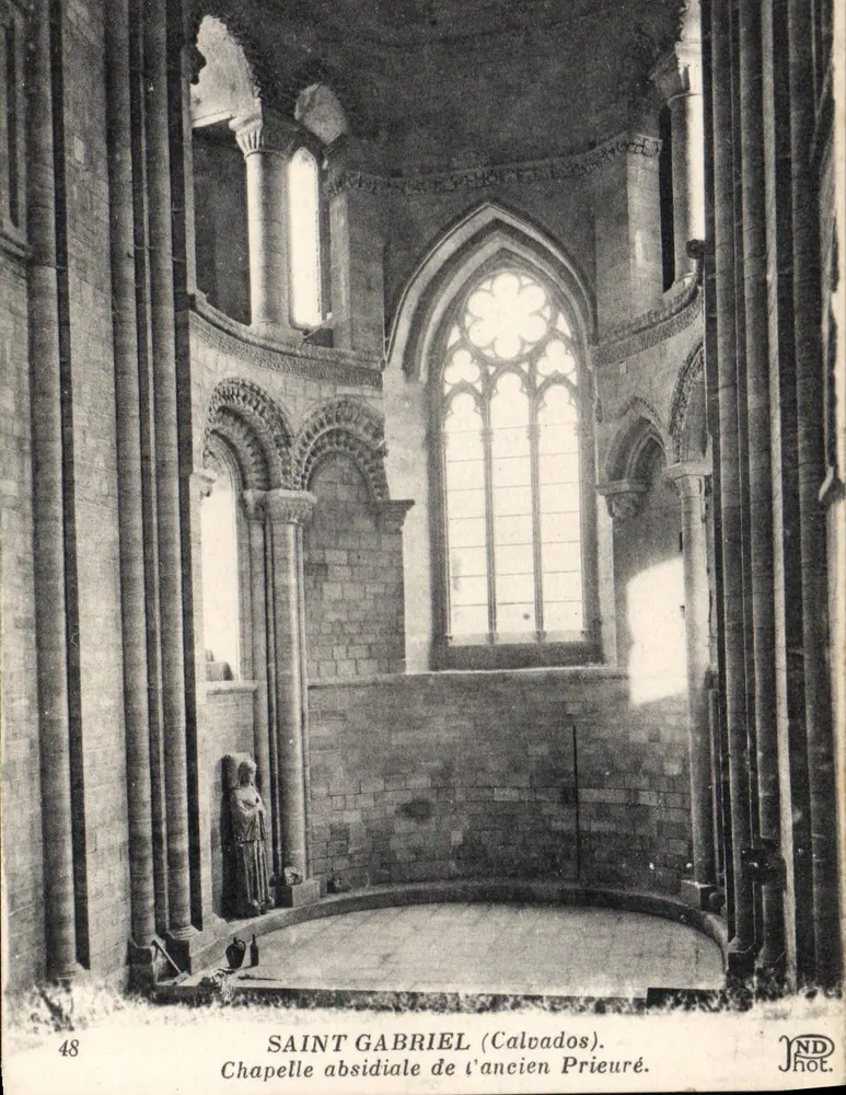 Saint Gabriel (Calvados) — Apse-Kapelle des ehemaligen Prämonstratenserstifts — JNDhot. n°48 - Vorderseite